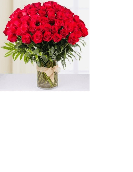 Bouquet di 50 rose rosse